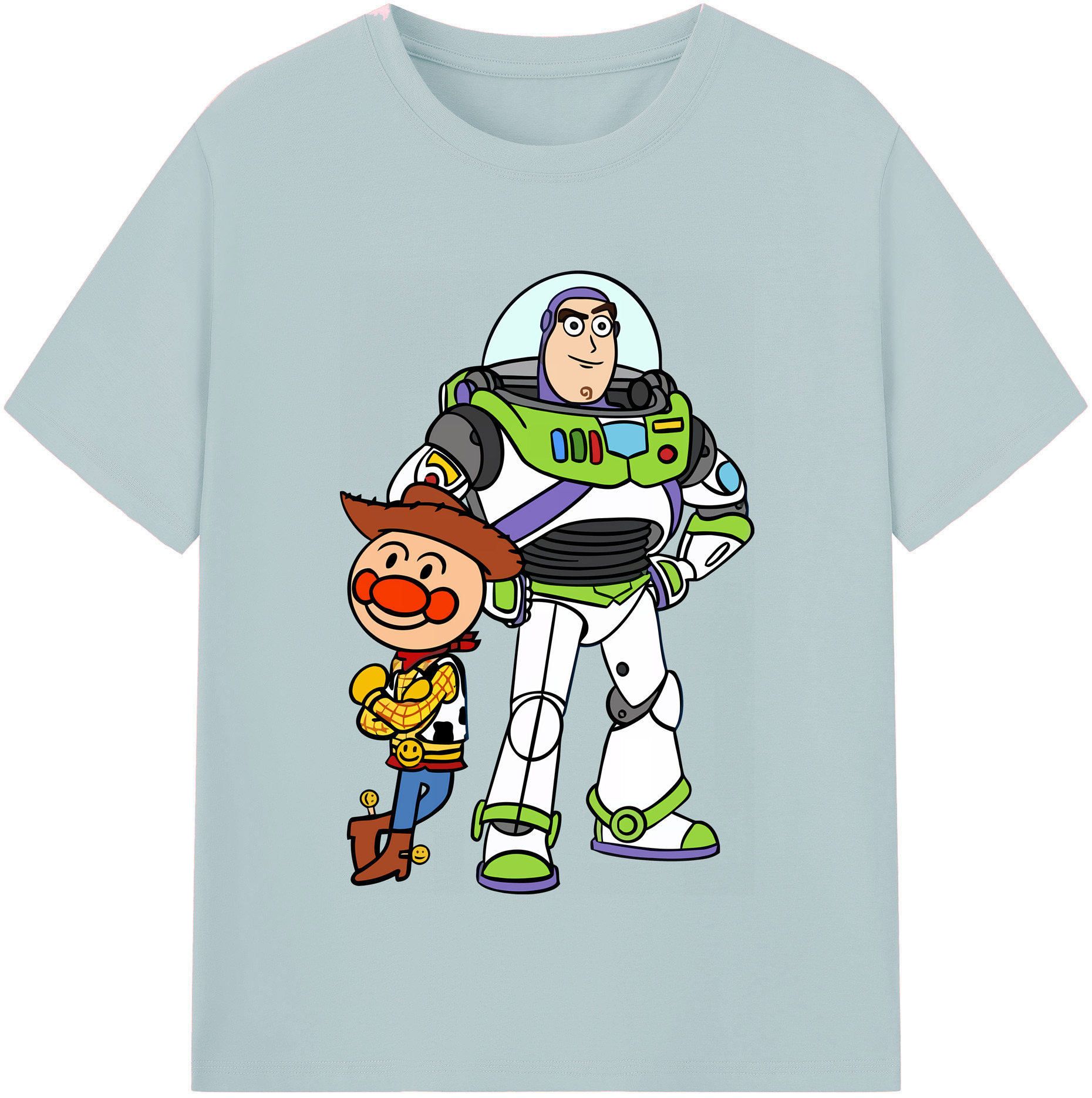 （画像用） アンパンマン Anpanman 綿100％半袖Tシャツ（フロントプリント）